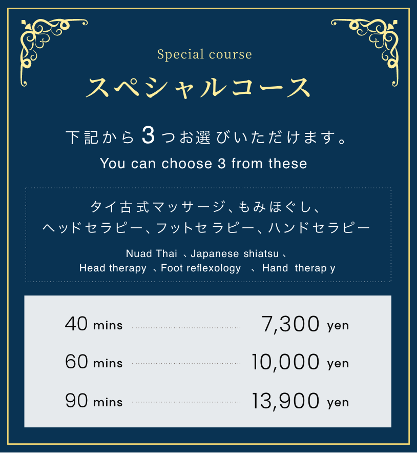 スペシャルコース