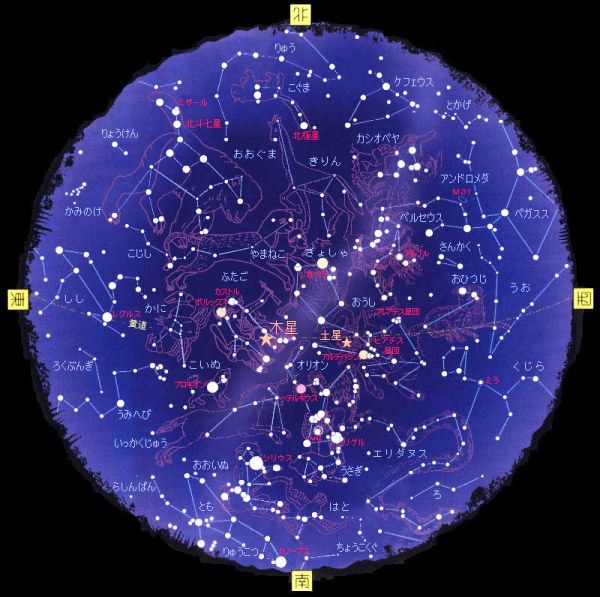 太古の庭で冬の星座観察しませんか？